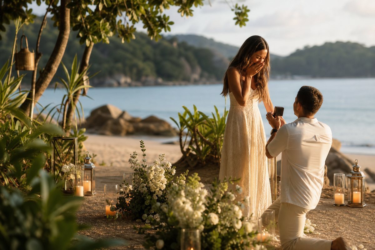 Illustrative concept for Marriage Proposal in Phuket in Phuket — frame 2
