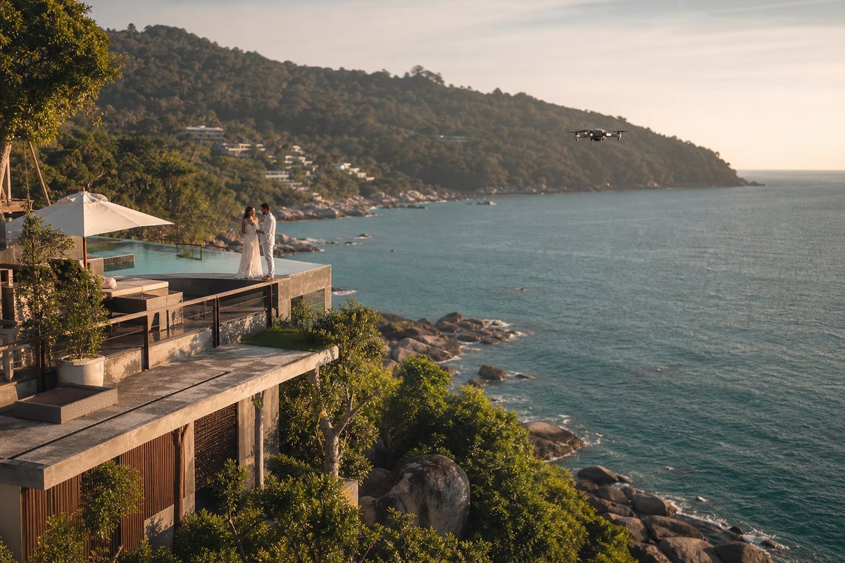 Illustrative concept for Drone Photoshoot in Phuket in Phuket — frame 1