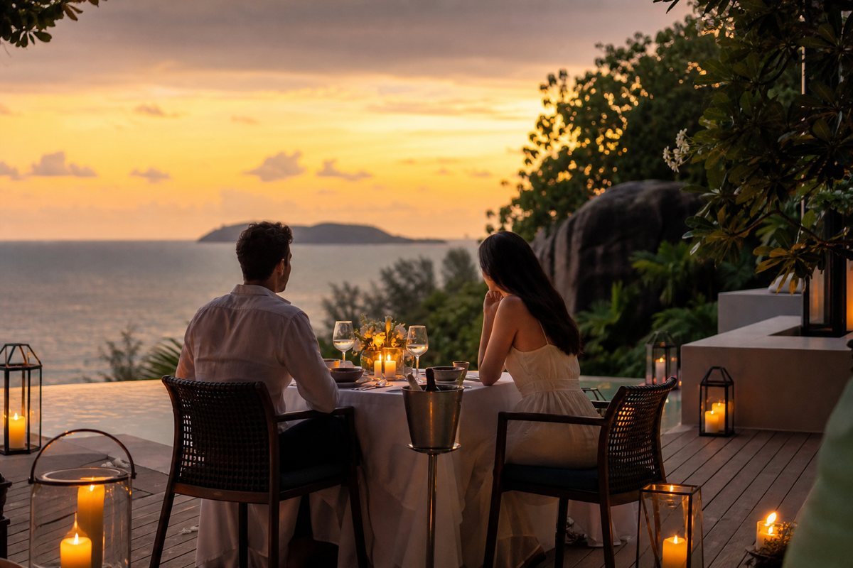 Illustrative concept for Romantic Dinner in Phuket in Phuket — frame 1