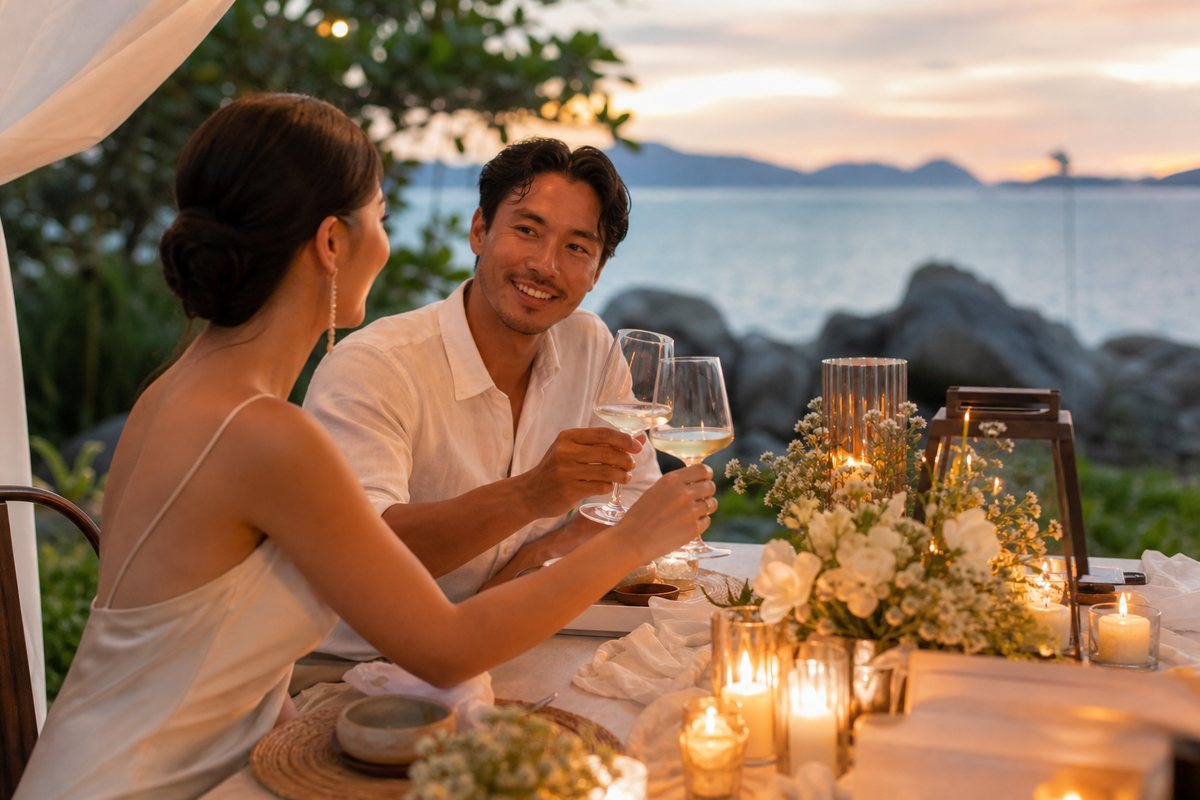 Illustrative concept for Romantic Dinner in Phuket in Phuket — frame 2
