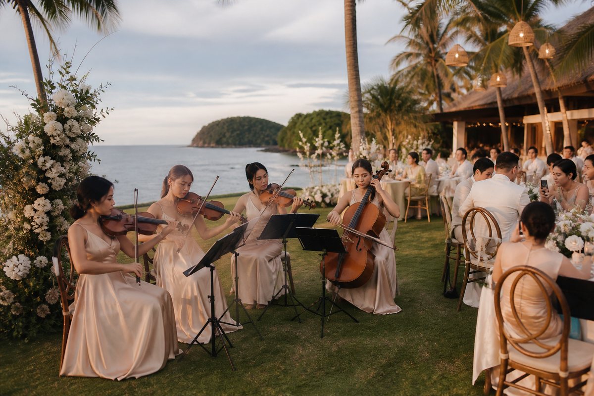 Wedding string quartet in Phuket — Phuket concept 1