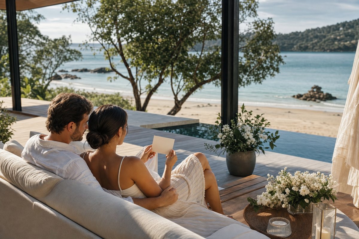Illustrative concept for Words from Our Couples in Phuket — frame 1