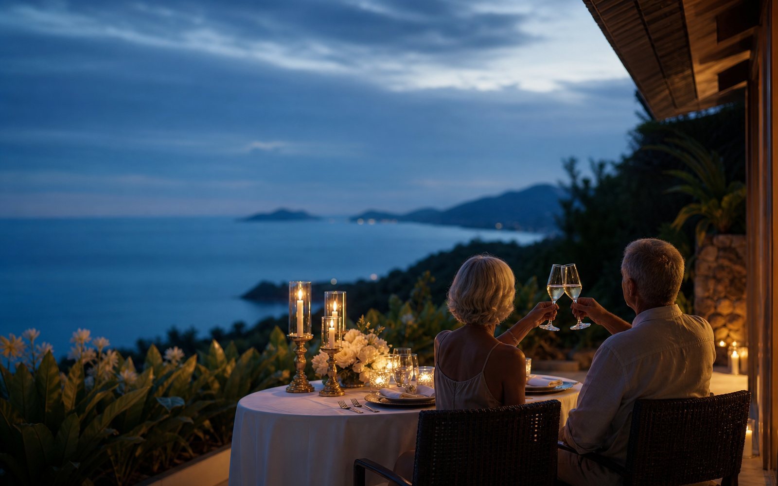 Anniversary dinner for two at a Phuket sea-view villa