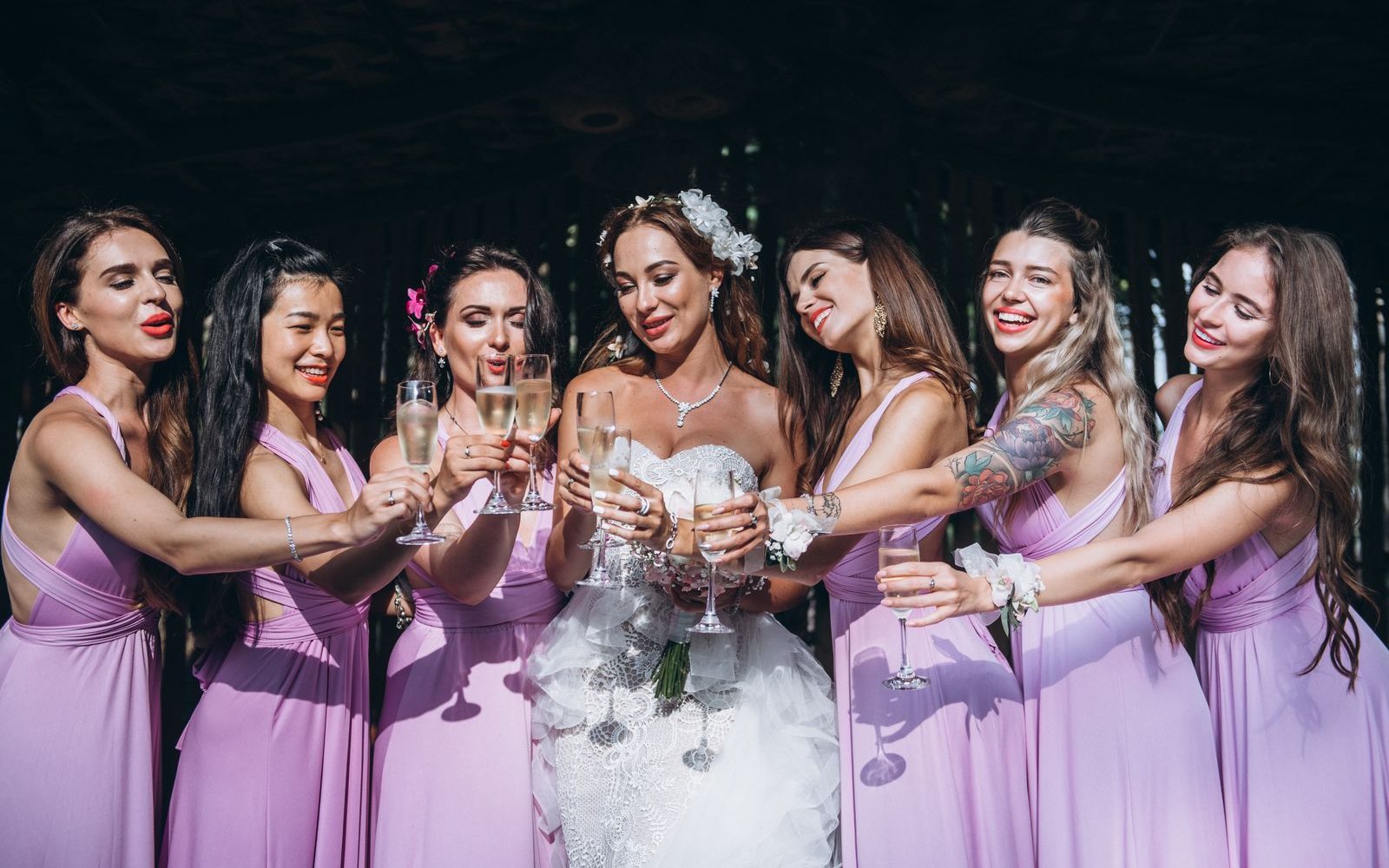 Real Phuket bride celebrating with her closest friends